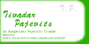 tivadar pajevits business card